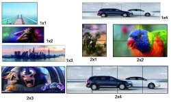 画像2: ビデオウォールコントローラ 4K入力9画面出力3x3可  RS232制御可