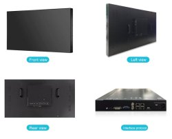 画像2: ビデオウォール用65"液晶モニター ベゼル極小3.5mm BOE製DIDパネル4K入力可　