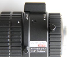 画像2: CSマウントレンズ　3.8-16mm  1/1.8"サイズ  8メガピクセル対応の高精度加工　HikVision製
