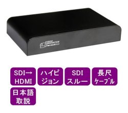 画像1: シリアルデジタル信号3G-SDI をHDMIに変換 SDIスルー付
