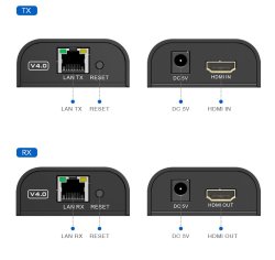 画像4: ハイビジョン&PC映音　HDMI 延長器　最大120m TCP/IP利用