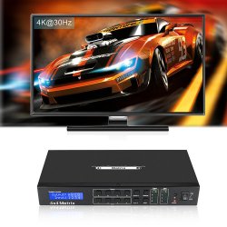 画像5: HDMIマトリクススイッチ4x4   4K30Hz リモコン付 ラック HDCP1.4対応