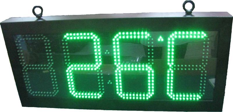 大型LED表示 時計・温度計5インチ〜24インチ 4桁 屋外可能
