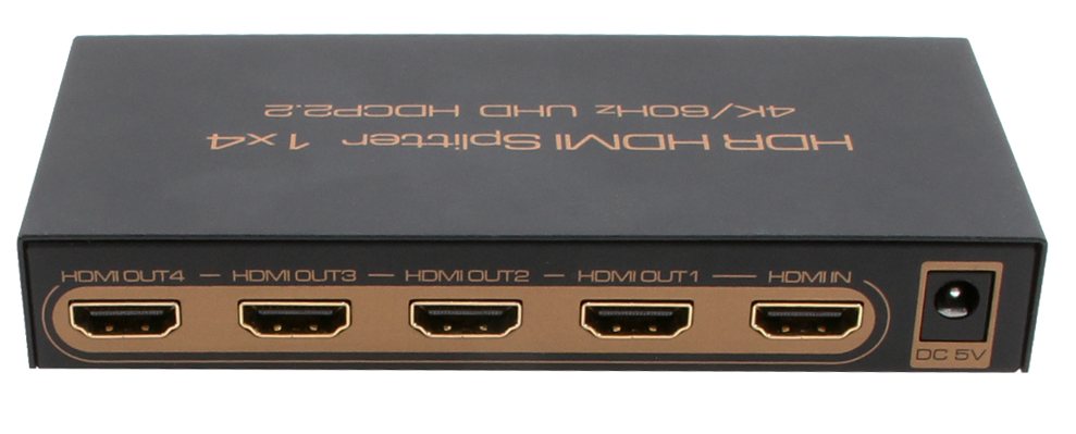 HDMI 4分配器 多様なビデオ、オーディオ対応 スケーラ機能付 aHSP14-SCR