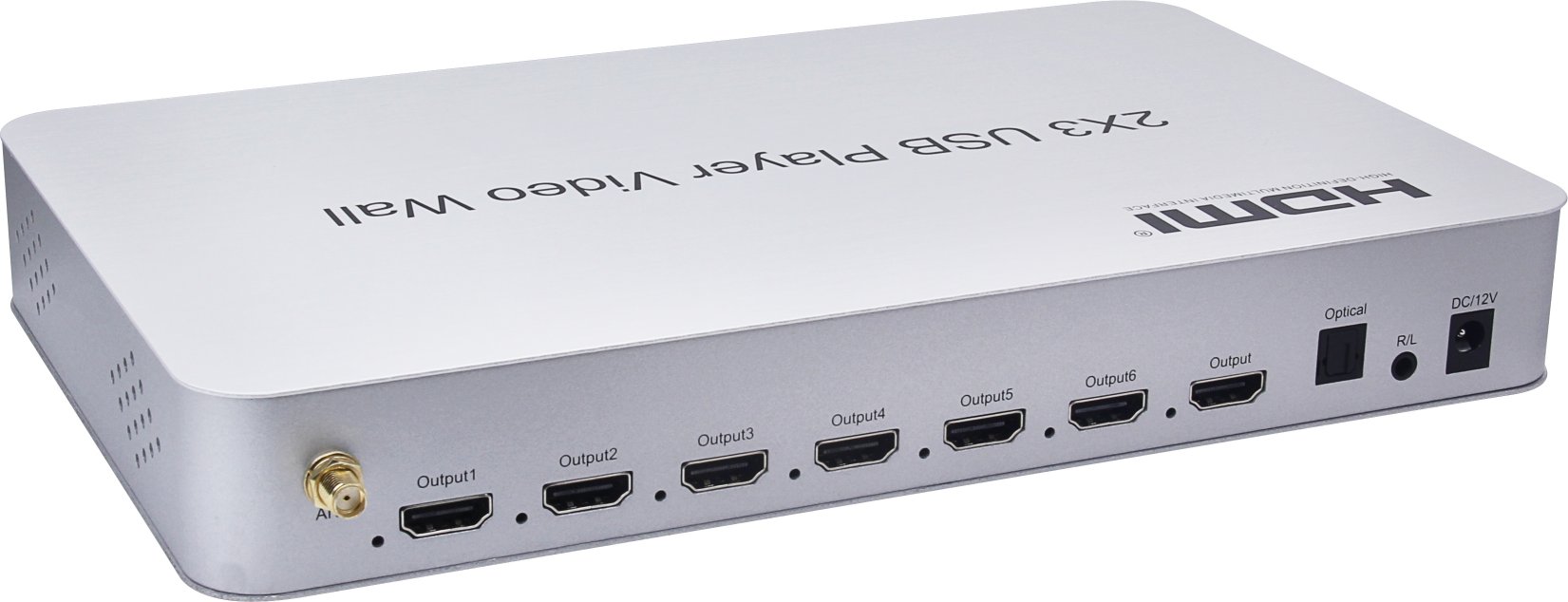 ビデオウォールコントローラ HDMI 4K入力6出力 連結で大画面構成可能 SD再生可[beTVW2x3-4K]