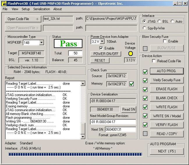 画像: MSP430 フラッシュプログラマ