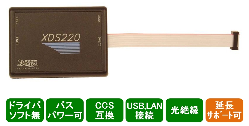 画像1: USB/LAN接続JTAGエミュレータ　絶縁型